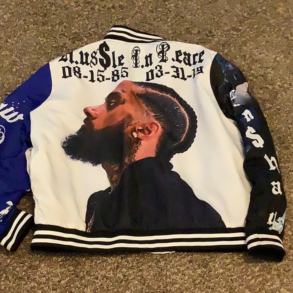 Nipsey Hustle Hustle In Peace Bomber Jacket - image 7